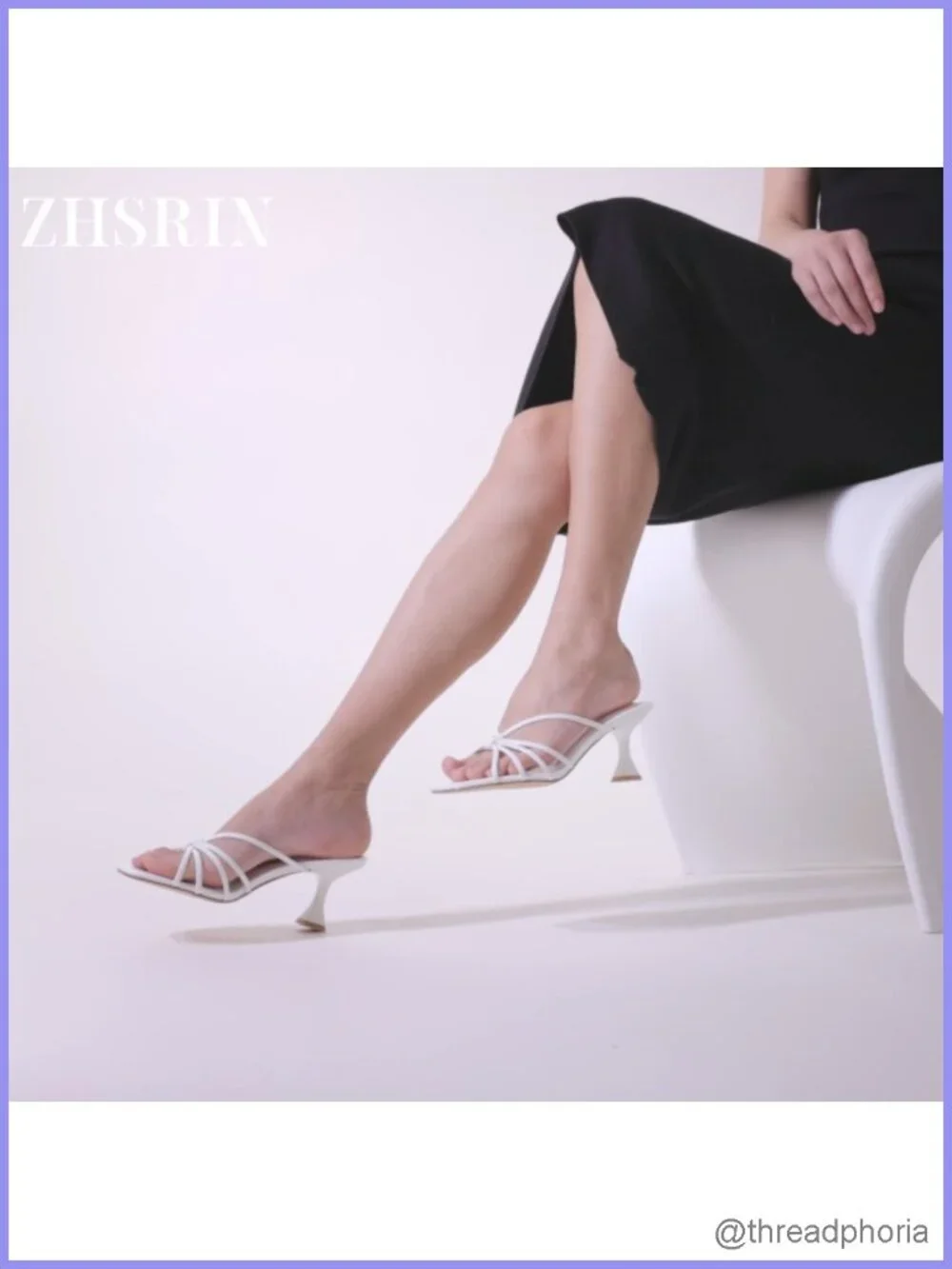 Women's Strappy Square Toe Kitten Heels Vegan Leather Dress Sandals